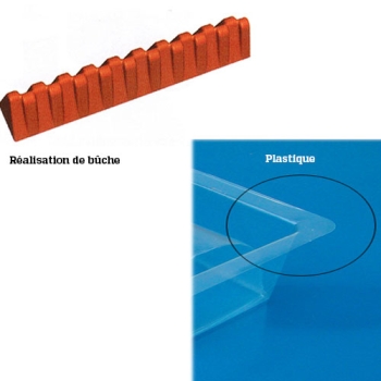 GOUTTIERE A BUCHE PLASTIQUE - TRIANGLE DECALE