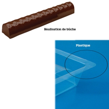 Moule pour embout de bûche - forme paon  Chocolat de couverture,  Alimentation, Mousse de marron