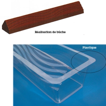 GOUTTIERE A BUCHE PLASTIQUE TRIANGLE MARBRE