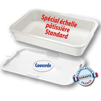 BAC 13 LITRES  600X400 AVEC COUVERCLE - POUR ECHELLE PATISSIERE STANDARD