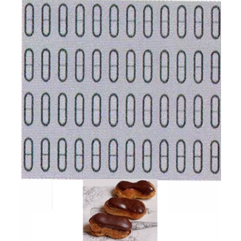 TOILE DE CUISSON MAE PROFESSIONNEL 48 MINI ECLAIRS - GAMME FIBERMAE