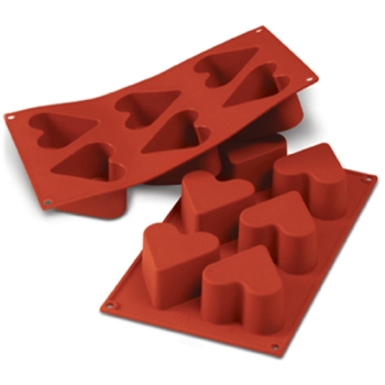 MOULE SILIKOMART PROFESSIONNEL COEURS -GAMME SILICON FLEX