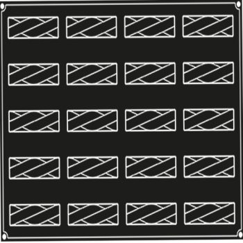 PLAQUE 20 BANDES TWIST 
