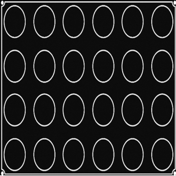 PLAQUE 24 DEMI SPHERES