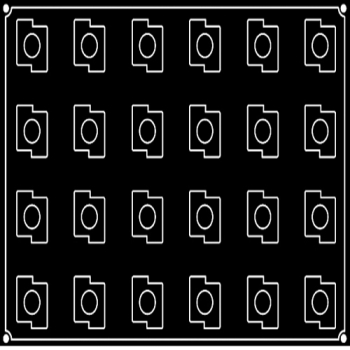 PLAQUE 24 CUBES TEKNO