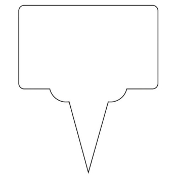 ETIQUETTE  PLASTIQUE 75x45