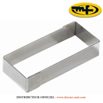 RECTANGLE INOX POUR TARTELETTE