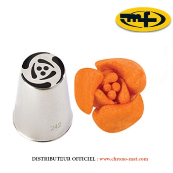 DOUILLE INOX - Spécial décor fleur