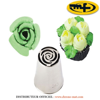 DOUILLE INOX - Spécial décor fleur