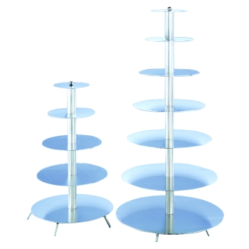 PRESENTOIR PIECE MONTÉE ALUMINIUM 5 ETAGES