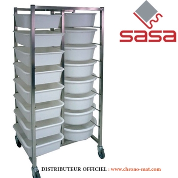 ECHELLE DOUBLE A BACS - Avec bacs