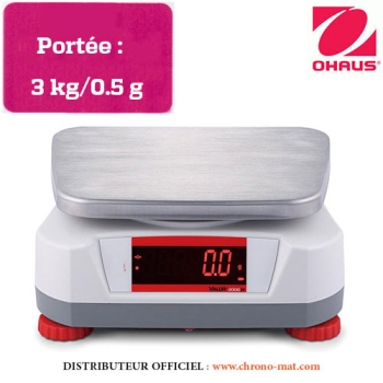 BALANCE DE LABORATOIRE COMPACTE - Portée 3 kg