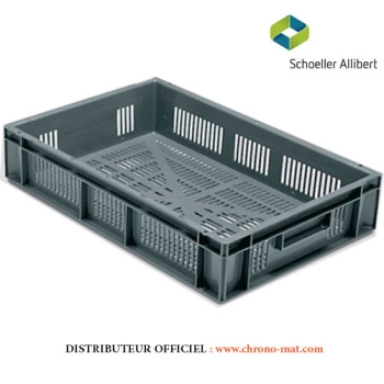 CAISSE GERBABLE 600x400 - 21 litres - Fond et parois ajourés