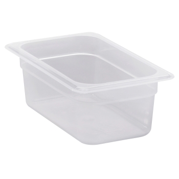 BOITE POLYPROPYLENE 1/4+COUVERCLE - 265X162 MM