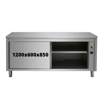 MEUBLE DE RANGEMENT CHAUFFANT INOX 1200X600X850 SANS DOSSERET