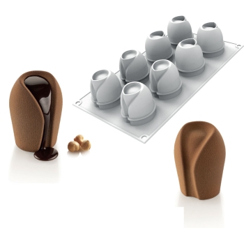 MOULE SILIKOMART PROFESSIONNEL 8 EMPREINTES TAKI