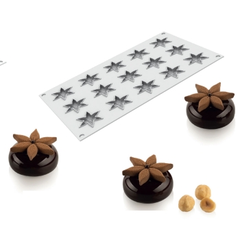 MOULE SILIKOMART PROFESSIONNEL 15 EMPREINTES COROLLES