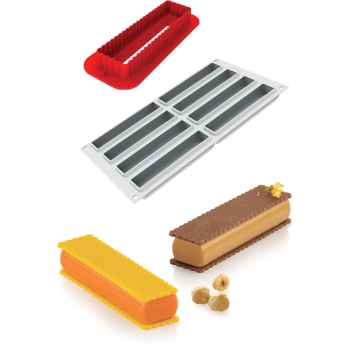 MOULE SILIKOMART PROFESSIONNEL 8 RECTANGLES