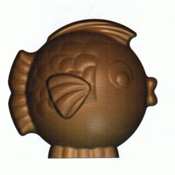 PLAQUE CHOCOLAT POISSON BOULE