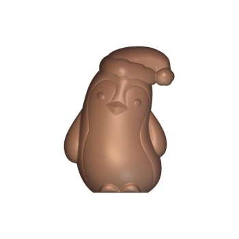 PLAQUE CHOCOLAT PINGOUIN A BONNET