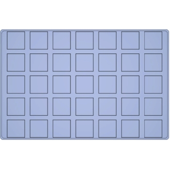 PLAQUE MAE PROFESSIONNEL 35 CARRES BAS - GAMME SILMAE