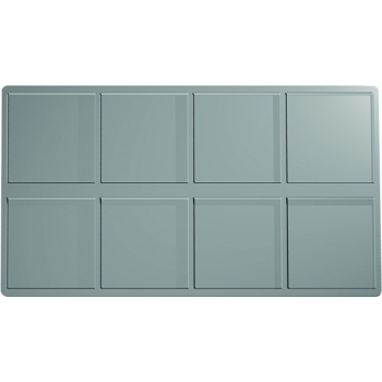 PLAQUE MAE PROFESSIONNEL 8 GENOISES ET INSERTS CARRES - GAMME SILMAE