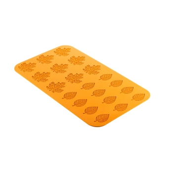 MOULE FLEXIBLE  SILIKOMART PROFESSIONNEL 21 FEUILLES ''BOIS'' - GAMME NATURAE