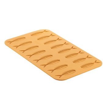 MOULE FLEXIBLE SILIKOMART PROFESSIONNEL 16 ARETES POISSON - GAMME NATURAE