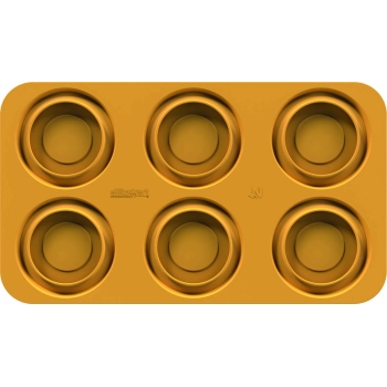 MOULE FLEXIBLE SILIKOMART PROFESSIONNEL 6 ASSIETTES PIATO - GAMME NATURAE