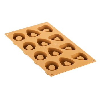 MOULE FLEXIBLE SILIKOMART PROFESSIONNEL 12 OS A MOELLE RONDS - GAMME NATURAE