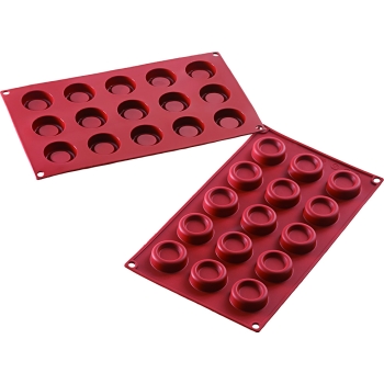 MOULE SILIKOMART PROFESSIONNEL 15 RONDS - GAMME SILICON FLEX