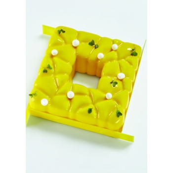 MOULE SQUARE PAVONI PROFESSIONNEL 150X150X55 MM - 1000 ML - GAMME PAVOCAKE