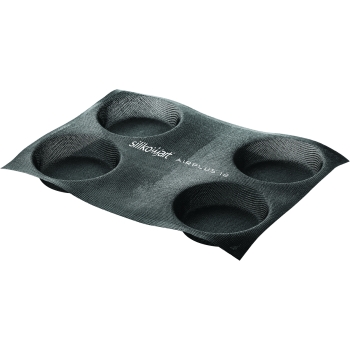 MOULE DE CUISSON  SILIKOMART PROFESSIONNEL AIR PLUS -  4RONDS/BURGERS
