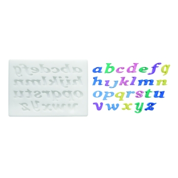 MOULE SILIKOMART PROFESSIONNEL ALPHABET - DIM MAX 7X6 MM - GAMME SUGARFLEX