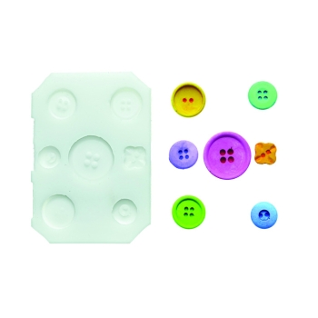 MOULE SILIKOMART PROFESSIONNEL BOUTON Ø 28 mm - GAMME SUGARFLEX