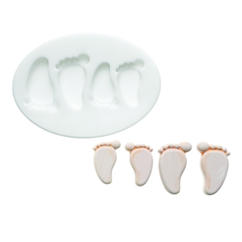 MOULE SILIKOMART PROFESSIONNEL PIED DE BEBE - DIM MAX 25X16 MM - GAMME SUGARFLEX