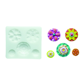 MOULE SILIKOMART PROFESSIONNEL FANTAISIE - DIM MAX 35X35 MM - GAMME SUGARFLEX