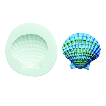 MOULE  SILIKOMART PROFESSIONNEL COQUILLAGE - DIM MAX 44X47 MM - GAMME SUGARFLEX