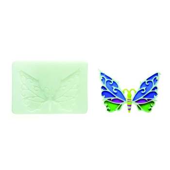 MOULE SILIKOMART PROFESSIONNEL PAPILLON - DIM MAX 55X52 MM - GAMME SUGARFLEX