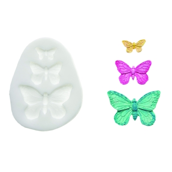 MOULE SILIKOMART PROFESSIONNEL PAPILLON - DIM MAX 44X28 MM - GAMME SUGARFLEX