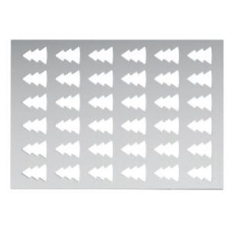 PLAQUE CHABLON SILIKOMART PROFESSIONNEL  36 EMPREINTES SAPIN - 35X25 MM