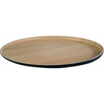 PLATEAU MELAMINE Ø 315 MM - EXTERIEUR NOIR