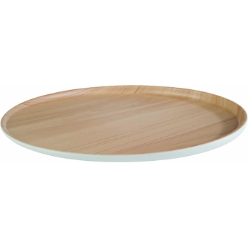 PLATEAU MELAMINE Ø 315 MM - EXTERIEUR BLANC