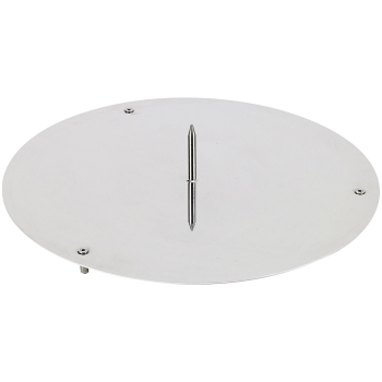 PLATEAU INOX AVEC PIQUE DE CENTRAGE (SANS PIQUE DU DESSOUS)