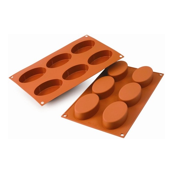 MOULE SILIKOMART PROFESSIONNEL PETITS FOURS OVALES - GAMME SILICON FLEX