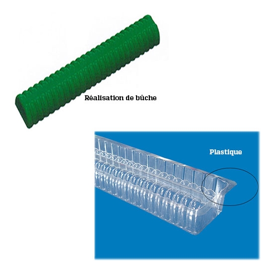 GOUTTIERE A BUCHE PLASTIQUE  ANNELEE FOND PLAT