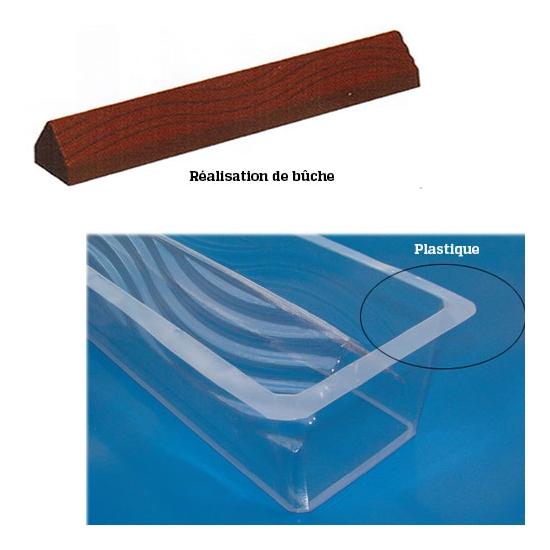 GOUTTIERE A BUCHE PLASTIQUE TRIANGLE MARBRE