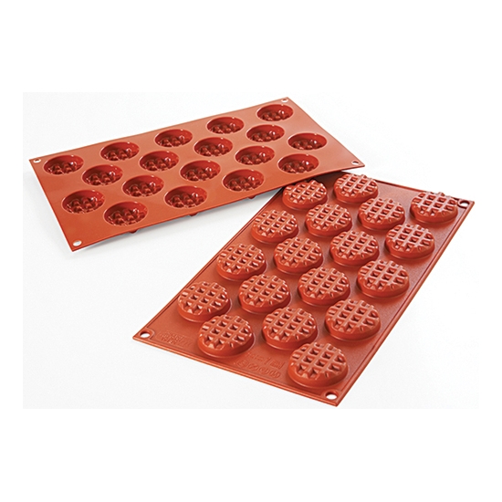 MOULE SILIKOMART PROFESSIONNEL MINI GAUFRES - GAMME SILICON FLEX