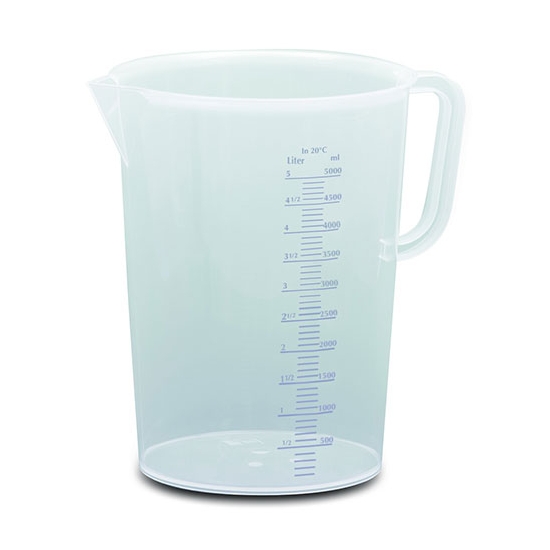 POT GRADUE PLASTIQUE 5 LITRES