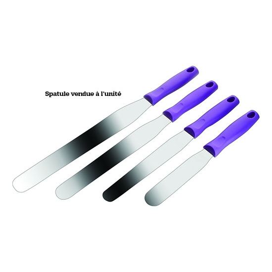 SPATULE FLEXIBLE INOX - Manche violet